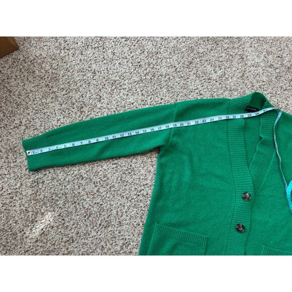 Ann Taylor Cardigan Button up Sweater, Size Women's Large,  Green - Picture 6 of 9